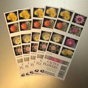 200 Cactus Flower USPS Forever Postage Stamps
